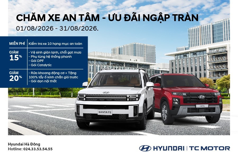 TH&Aacute;NG 8 CHĂM XE TIẾT KIỆM HƠN - ƯU Đ&Atilde;I DỊCH VỤ ĐẾN 20%